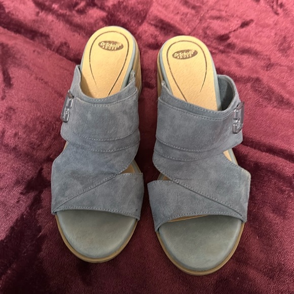 Blue Suede Sandals - Picture 2 of 3